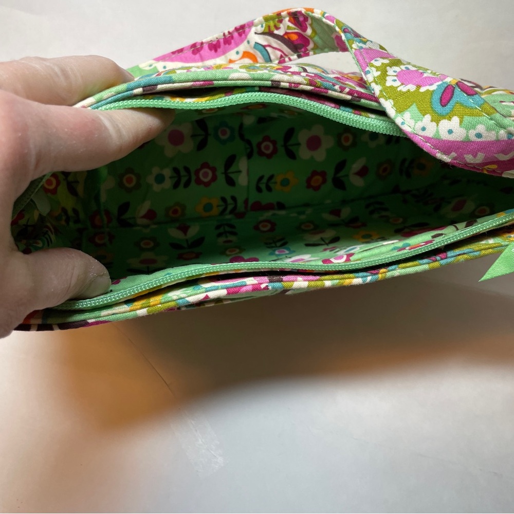 NWT Vera Bradley Tutti Frutti Glenna Satchel Bag Purse Retired, Floral, Lime - Picture 5 of 5